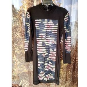 Floral Print Long Sleeve Dress